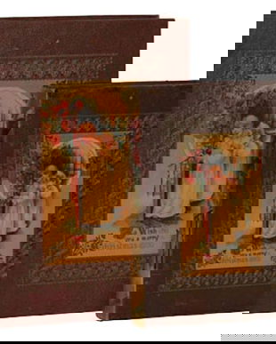 Set doua cutii pentru carti cu flori