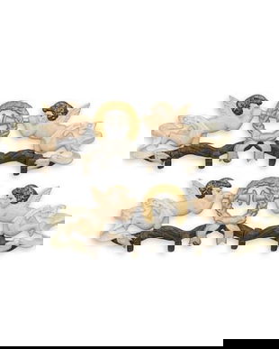 Set doua cuierase din fonta cu ingerasi