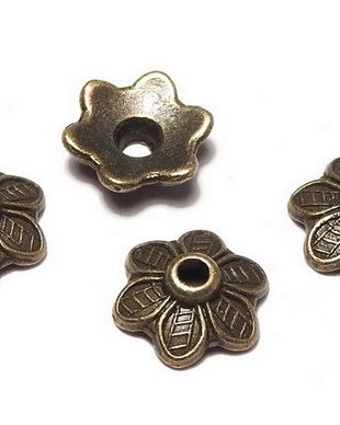 Capacel metalic, bronz, 9x3 mm