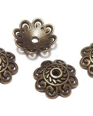 Capacel metalic, bronz, 13.5x3 mm