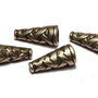 Capacel metalic, bronz, 8x18 mm