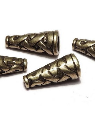 Capacel metalic, bronz, 8x18 mm