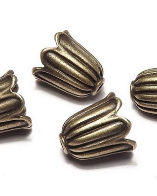 Capacel metalic, bronz, 10x10 mm