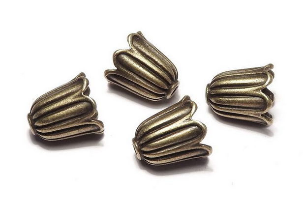 Capacel metalic, bronz, 10x10 mm