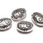 Margele din metal, argintiu antichizat, 8x6 mm