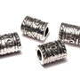 Margele din metal, argintiu antichizat, 9x7 mm