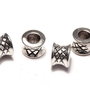 Margele din metal, argintiu antichizat, 5x7 mm