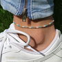 Bratara de picior * Anklet cu margele Toho * Bijuterie minimalista