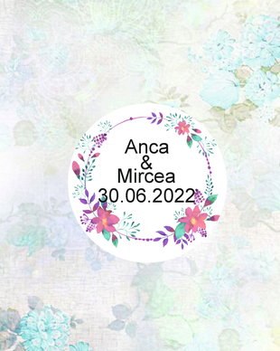 Etichete autoadezive personalizate nunta, botez