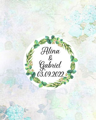 Etichete autoadezive personalizate nunta, botez