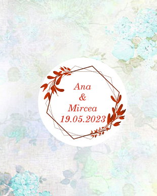 Etichete autoadezive personalizate nunta, botez