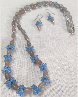 SET-AGATE GRI SI BLEU