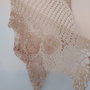 Poncho de dantela crosetata
