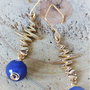 Cercei handmade din agate si un link EKG
