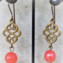 Cercei handmade din agate si un link bronz