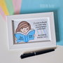 Cadou cadru didactic educatoare pictat manual personalizat cu mesaj