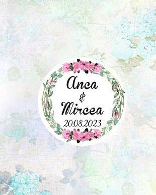 Etichete autoadezive personalizate nunta, botez
