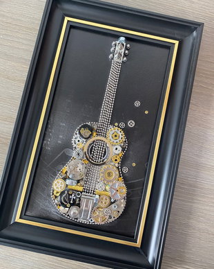 Chitara cod M 607, Cadouri Barbati, Decoratiune living, Decoratiune steampunk pentru el