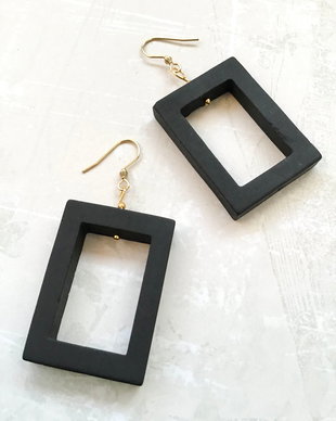Cercei onix negru mat