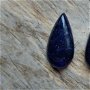 Cabochon blue goldstone 30x15 mm (2 buc)