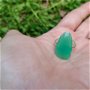 Inel Crisopraz gema fatetata si Argint 925 - IN1185 - Inel verde reglabil, inel pietre pretioase, cadou romantic, cristaloterapie, cristale vindecatoare, inel cadou, bijuterii cadou, bijuterii crisopraz