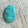 Cabochon masiv crisocola, 42x26x7 mm