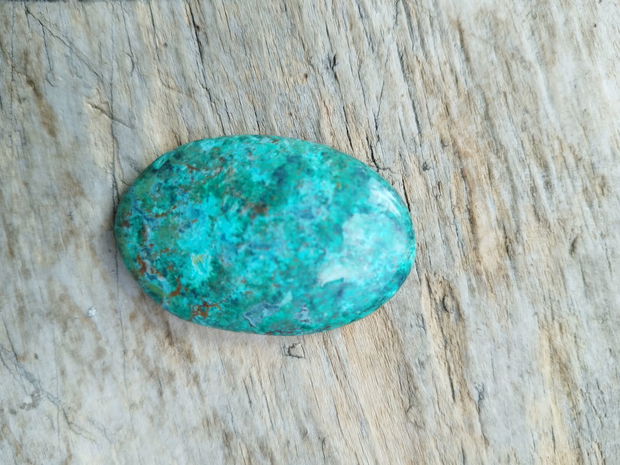 Cabochon masiv crisocola, 42x26x7 mm