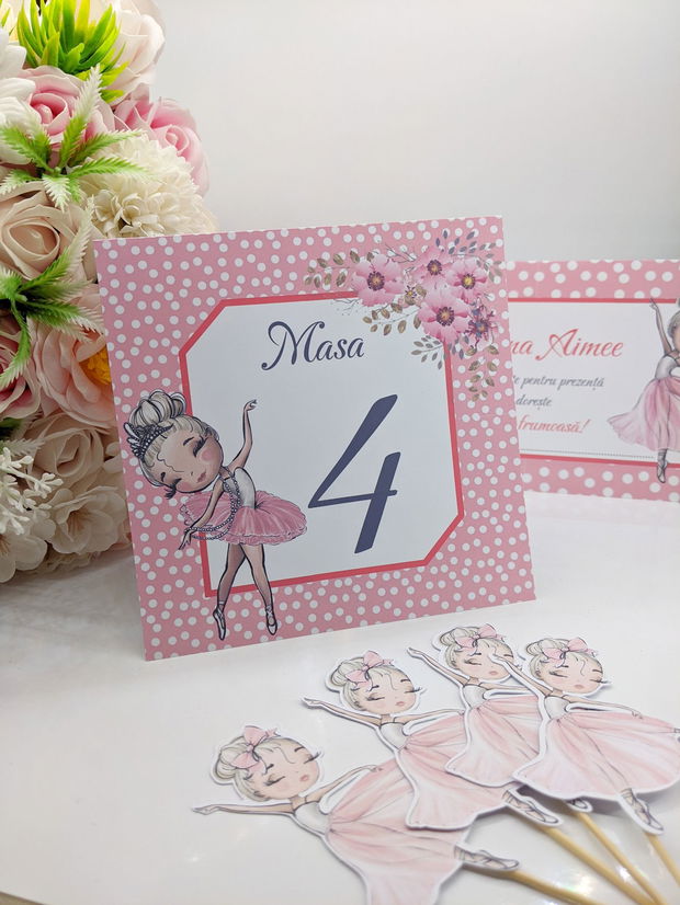 Invitatie botez Balerina