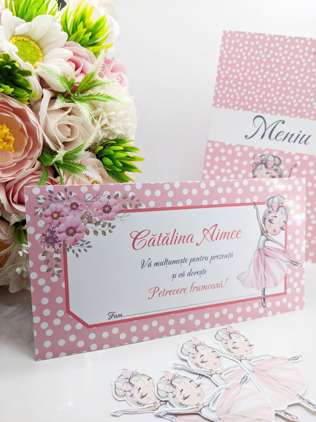 Invitatie botez Balerina