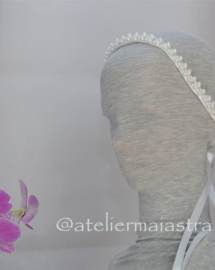 centură mireasa margele alb perlat/ ivory sidef- accesoriu par mireasa-esarfa dezgatit mireasa