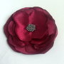brosa floare de matase visinie 11,5 cm