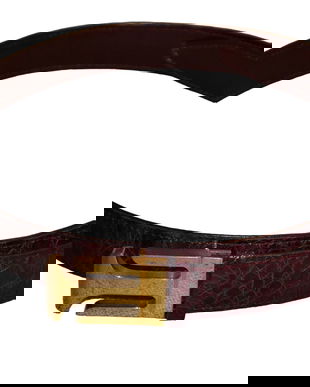 Curea din piele de crocodil noua