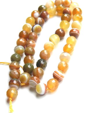 Agate fatetate 8 mm (F21)