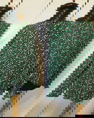 BLUZA VASCOZA FLORAL CU NOD