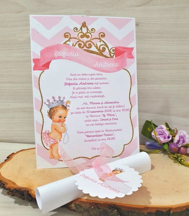 Invitatie Botez Printesa