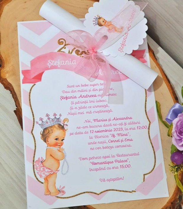 Invitatie Botez Printesa