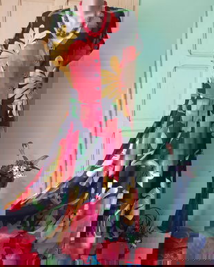 Rochie vascoza  imprimeu spectaculos