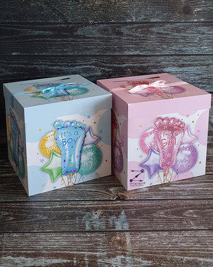 Cutie dar It's a boy/It's a girl, cutie bani botez It's a boy/It's a girl, cutie dar botez roz, cutie dar botez bleu, cutie dar carton