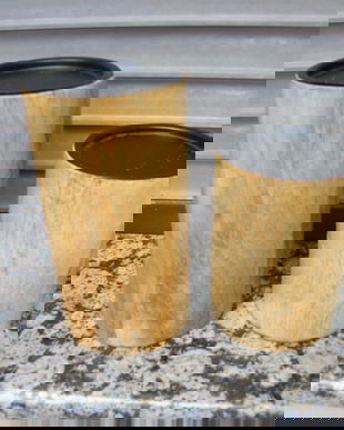 2 suporturi decor din lemn