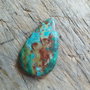 Cabochon crisocola, 37x23x6.5 mm