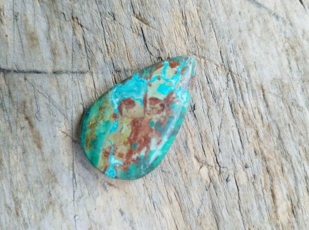 Cabochon crisocola, 37x23x6.5 mm