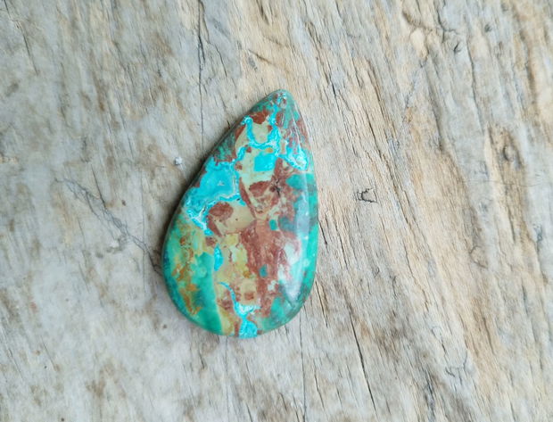 Cabochon crisocola, 37x23x6.5 mm