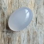 Cabochon agata, alb translucid 25x18x9 mm
