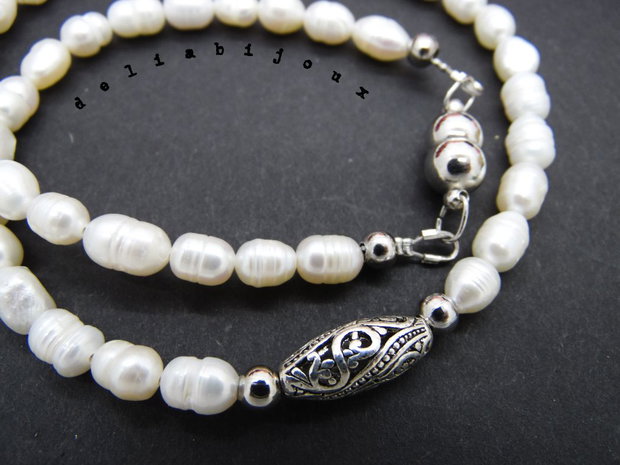 Colier handmade unicat - perle (cod820)