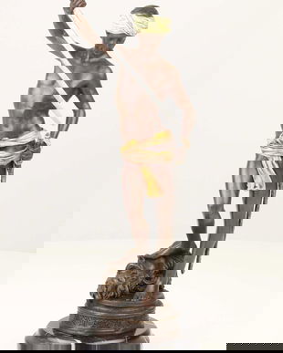 Victoria lui David asupra lui Goliat- staueta din bronz