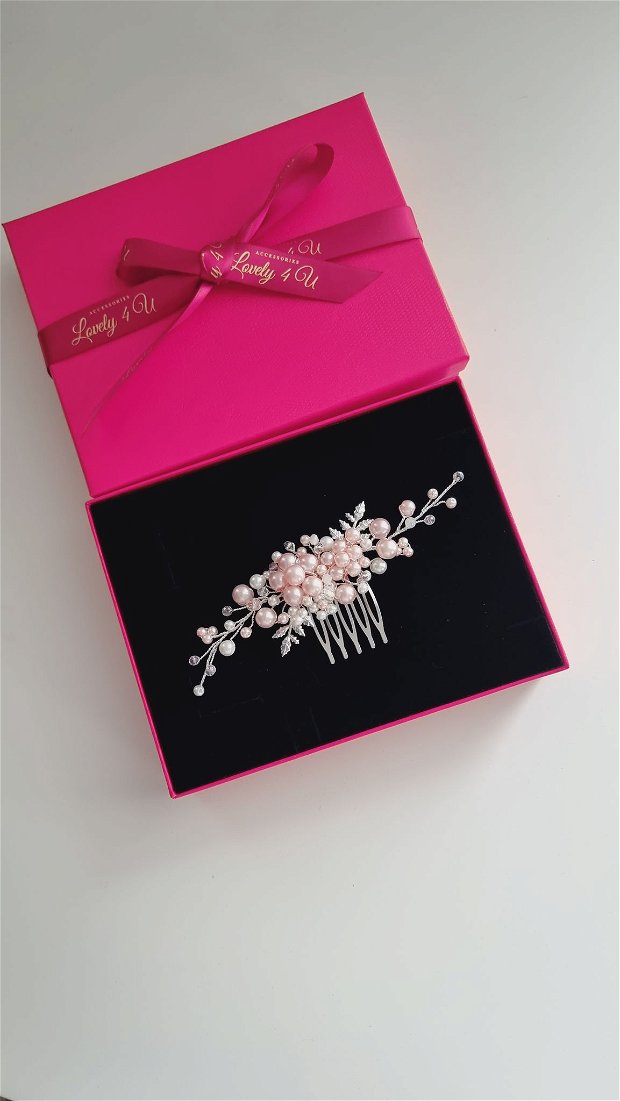 Daliana *Pieptan perle roz - Colecția premium
