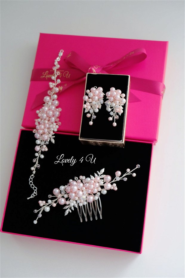 Daliana *Pieptan perle roz - Colecția premium