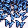 Pandantiv fluture emailat, albastru 15x22x2mm  GPLAK-T 014