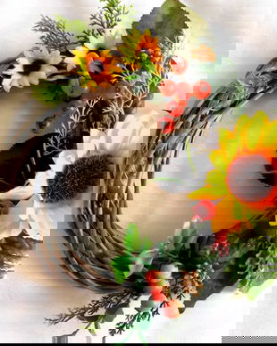 coronita decorata cu floarea soarelui 43082