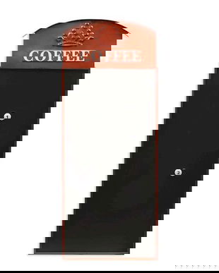 Placa magnetica cu o reclama la cafea